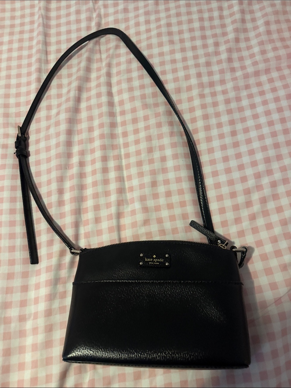 kate spade Black Pebbled Leather Crossbody Bag